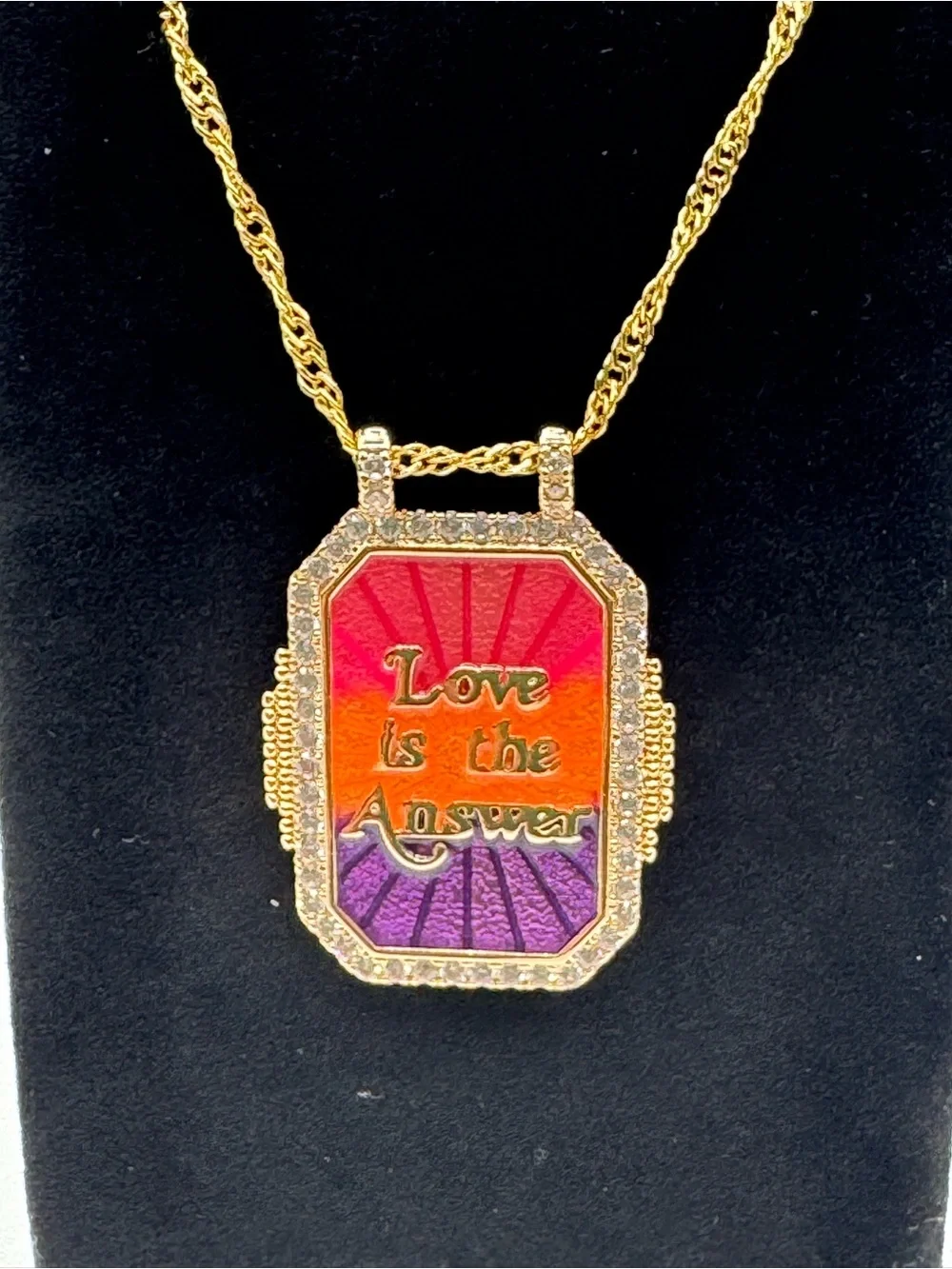 18k “Love is the Answer” Pendant